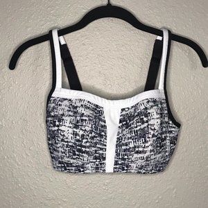 Le Mystere Black & White Hi-Impact Sports Bra